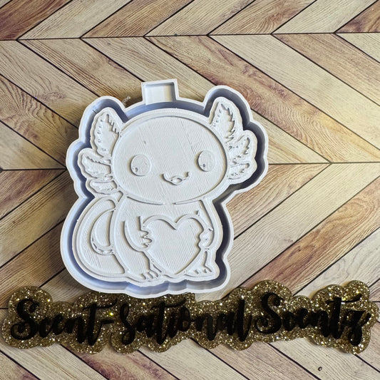 Axolotl Heart Freshie Mold