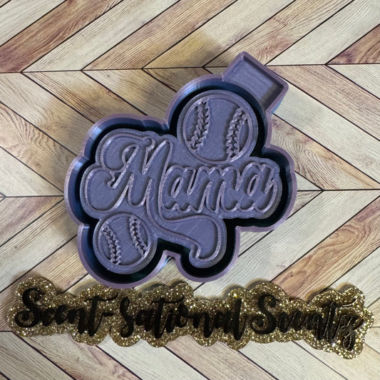 Mama Baseball Freshie Mold