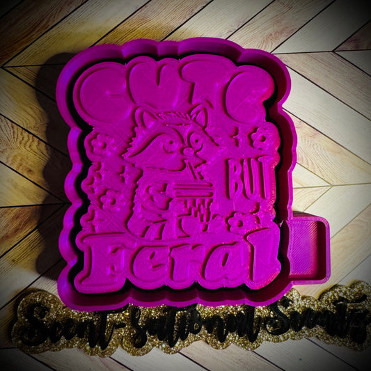 Cute But Feral Freshie Mold(152)