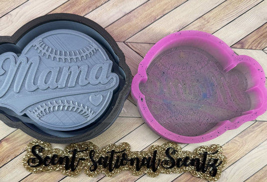 Mama Baseball Freshie Mold