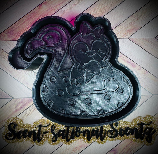 Penguin Flamingo Floatie Freshie Mold