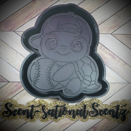 Turtle w/Baseball Freshie Mold