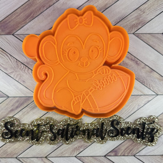 Monkey Football Freshie Mold