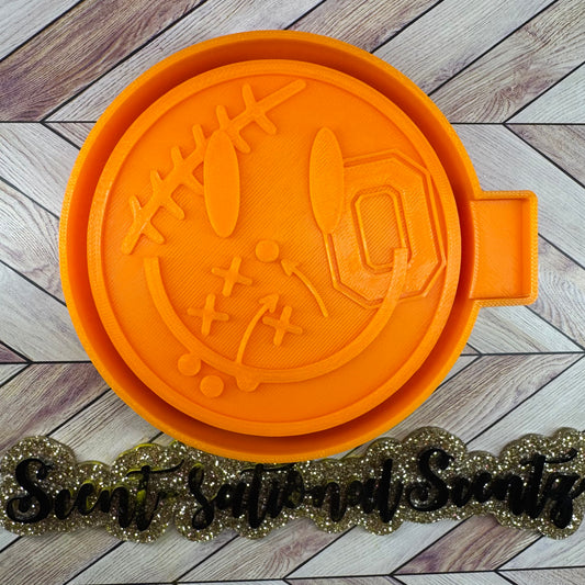 Football Smiley MOLD- Ohio State Buckeyes(38)